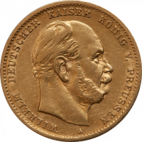 Gold Preussen 10 Mark Wilhelm I