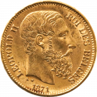 Belgien Leopold II 20 Francs
