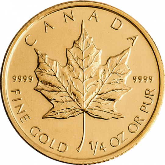 Maple Leaf 1/4 Unze Gold