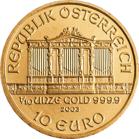 Wiener Philharmoniker 1/10 Unze Gold