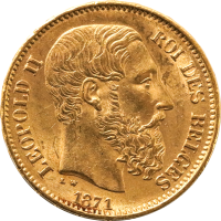 Belgien Leopold II 20 Francs